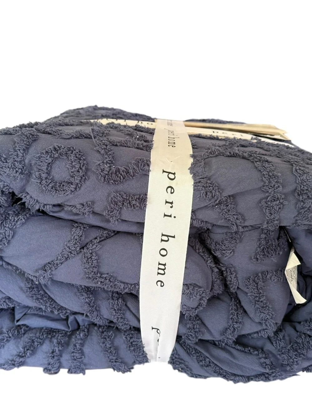 Peri Home Navy Tufted King Comforter Set